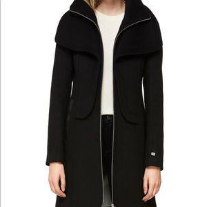 Soia & Kyo black wool coat